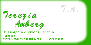 terezia amberg business card
